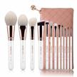 💄 12pcs professional makeup brushes set, eigshow limited edition for foundation powder contour blush & eye cosmetics, complete with luxury cosmetic bag (pro rosegold) logo