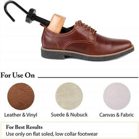 img 2 attached to FootFitter Professional 2-Way Stretcher Shoe - расширение по длине и ширине, прочный металл, плотная пластиковая и деревянная конструкция, расширитель обуви