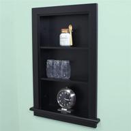 stylish and functional 14x24 fox hollow furnishings aiden wall niche: black with plain back design logo