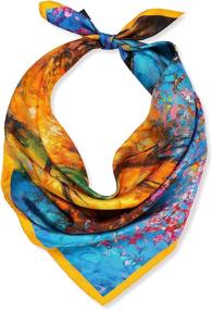 img 4 attached to 100 Mulberry Silk Scarf Twilight Women's Accessories at Scarves & Wraps
