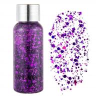 shimmer and shine with gl-turelifes mermaid sequin liquid eyeshadow and glitter body gel in purple - get long-lasting sparkling looks for festivals and parties! logo