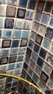 img 1 attached to Removable Self-Adhesive Matte Wallpaper For Kitchen And Bathroom - Abyssaly Mosaic Paper Peel And Stick Wallpaper In Blue - Ideal For Counters And Shelves - Size: 15.7" X 78.7 review by Kyle Earley