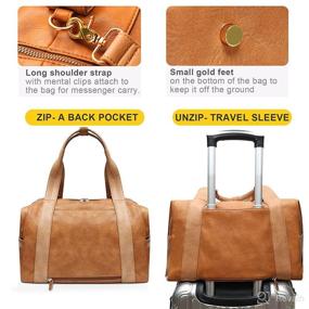 img 1 attached to 👜 Miss Fong Diaper Bag Tote: Stylish Leather Baby Bag with 9 Organizational Pockets, Small Purse, and Shoulder Strap – Includes 3 Insulated Pockets (Brown)