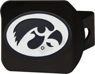fanmats 21031 black hitch cover logo