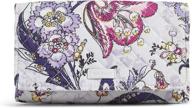 vera bradley signature trifold hummingbird women's handbags & wallets : wallets logo
