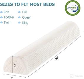 img 3 attached to 🛏️ UBBCARE 66-Inch Extra Long Bed Rail with Memory Foam Guard, Non-Slip Dot Design, Washable Cover - Rail for Baby, Toddlers, Kids, Seniors - Twin, Full, Queen Size Bed Compatible