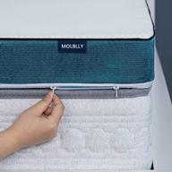 molblly king mattress topper – 3-inch premium gel-infused memory foam bed mattress in a box for pressure relief with removable soft cover - certipur-us certified foam logo
