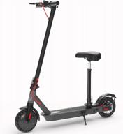 hiboy s2 electric scooter - 8.5" solid tires - up to 17 miles long-range & 19 mph portable folding commuting scooter for adults with double braking system and app (optional seat) логотип