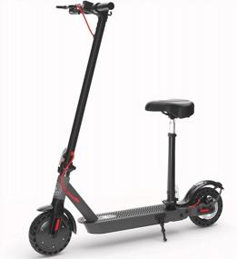 img 4 attached to Hiboy S2 Electric Scooter - 8.5" Solid Tires - Up To 17 Miles Long-Range & 19 MPH Portable Folding Commuting Scooter For Adults With Double Braking System And App (Optional Seat)