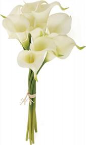 img 1 attached to 9 White Calla Stems Bundle - Torre & Tagus