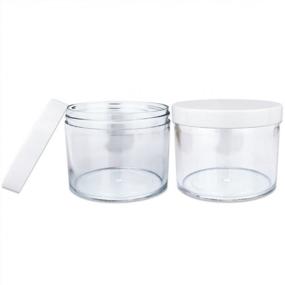 img 2 attached to Pack Of 6 Beauticom Clear Acrylic Jars With White Lids - 4 Oz. / 120G / 120ML Each - Leak Proof, Thick Wall Construction - Ideal For Beauty, Creams, Cosmetics, Salves, And Scrubs
