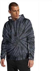 img 2 attached to Stay Stylish And Comfortable With Men'S Tie Dye Hoodie