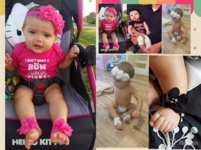 img 2 attached to 🌸 LD DRESS Baby Girl Foot Flower + Headband: Adorable Accessories for Your Little Princess