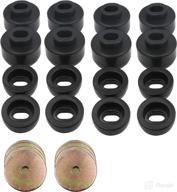 premium body and cab mount bushing kit for chevy silverado & sierra 1500/2500 2wd/4wd 1999-2014 (black) логотип