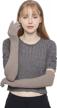 stay warm and connected: f flammi touchscreen knit gloves with cashmere blend for women logo