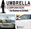 yspring resident stickers umbrella corporation exterior accessories logo