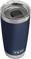 🥤 yeti rambler 20 oz tumbler: stainless steel, vacuum insulated with magslider lid - navy: an ultimate beverage companion logo