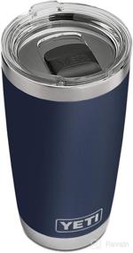 img 4 attached to 🥤 YETI Rambler 20 oz Tumbler: Stainless Steel, Vacuum Insulated with MagSlider Lid - Navy: An Ultimate Beverage Companion