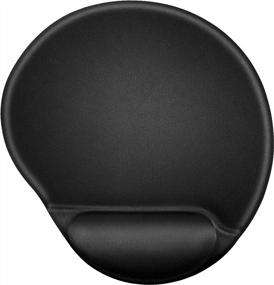 img 4 attached to Ergonomic Mouse Pad With Comfortable Wrist Rest Support - Non-Slip PU Base For Office, Home & Gaming