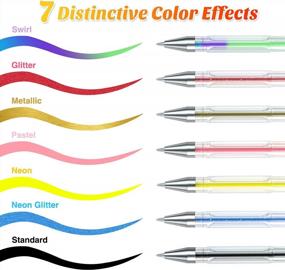 img 1 attached to Feela 360 Colors Gel Pens Set 180 Unique Gel Pen Plus 180 Refills For Adult Coloring Books Drawing