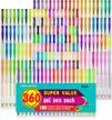 feela 360 colors gel pens set 180 unique gel pen plus 180 refills for adult coloring books drawing logo