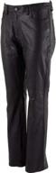 xs679 nubile classic black buffalo leather pants for women - size 12 by xelement logo