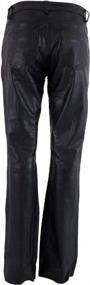 img 1 attached to XS679 Nubile Классические черные кожаные брюки для женщин из кожи буйвола, размер 12 от Xelement
