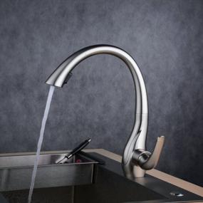 img 1 attached to Beelee BL1749N: A Professional Brushed Nickel Kitchen Faucet With Pull Out Sprayer And Commercial Deck Mount