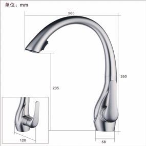 img 3 attached to Beelee BL1749N: A Professional Brushed Nickel Kitchen Faucet With Pull Out Sprayer And Commercial Deck Mount