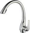 beelee bl1749n: a professional brushed nickel kitchen faucet with pull out sprayer and commercial deck mount logo