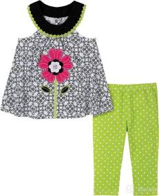 img 1 attached to Trendy & Cozy: Kids Headquarters Baby-Girls Leggings Set for Fashion-Forward Infants