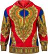 authentic african style: men's dashiki print jacket by shenbolen logo