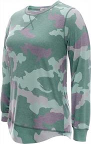 img 1 attached to Soft And Comfortable Women'S Long Sleeve Casual Tunic Top With Crew Neck - Available In Sizes S-2XL By TEMOFON
