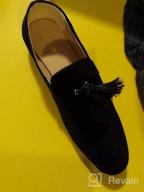 img 1 attached to Velvet Loafer Tudors by AZAR MAN review by Divine Christmas