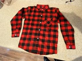 img 8 attached to Premium Little Boys' Flannel Shirts: Amasslove Clothing Collection for Tops, Tees & Shirts