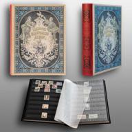 📚 historical stamp collector's album: heritage design iii with 60 black refill sheets logo