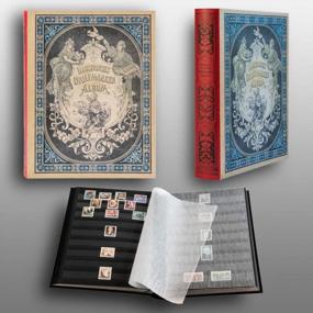 img 4 attached to 📚 Historical Stamp Collector's Album: Heritage Design III with 60 Black Refill Sheets