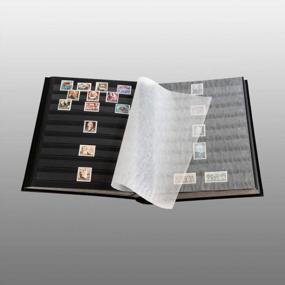 img 1 attached to 📚 Historical Stamp Collector's Album: Heritage Design III with 60 Black Refill Sheets