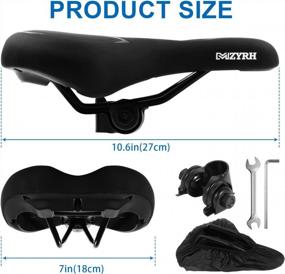 img 3 attached to Experience Ultimate Comfort On Your Bike With MZYRH Memory Foam Mountain Bike Seat - Waterproof, Breathable, And Perfect For All Bikes And Riders!