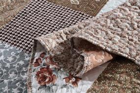 img 2 attached to Twin Size Travan Reversible Quilt Set With 2-Piece Soft Bedspread Coverlet And Sham Oversized Bedding