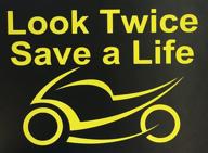 🚦 c60205 (yellow) look twice save a life 5.5x7.5" - enhance road safety with this yellow c60205 and save a life 5.5x7.5 sign логотип