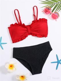 img 2 attached to Romwe Girls Swimsuit Bikini Bathing Apparel & Accessories Baby Boys