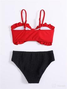 img 3 attached to Romwe Girls Swimsuit Bikini Bathing Apparel & Accessories Baby Boys