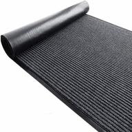 commercial grade striped brush step entrance mat with slip resistant vinyl backing for indoor and outdoor use logo