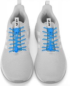 img 3 attached to AMLY Elastic No Tie Shoe Laces - Tieless Shoelaces For Adults And Kids - 4 Pairs, Heavy Duty Shoe Strings For Sneakers
