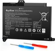 high-capacity rayhom bp02xl 849909-850 battery for hp pavilion notebook pc 15 series - compatible with 15-au000, 15-au010wm, 15-au018wm, 15t-aw000, and 15z-aw000 - 12-month warranty included logo