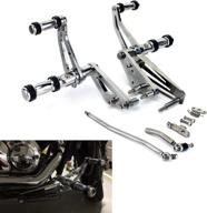 🏍️ enhance your riding experience with tarazon billet aluminum forward controls foot pegs for yamaha v-star xvs 1100 custom classic silverado 1999-2009 логотип