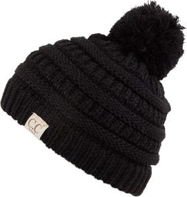 img 3 attached to 🧣 C C Kids Pom Pom 705 - Girls' Cold Weather Accessories for Children