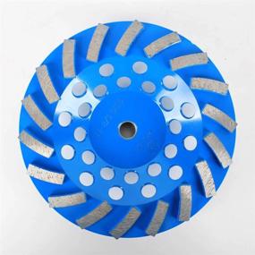 img 4 attached to High-Quality 7-Inch Diamond Turbo Cup Wheel With 18 Segments For Professional Contractors - Ideal For Grinding Hard Concrete And Cement With 5/8"-11 Arbor