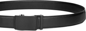 img 1 attached to Leather Ratchet Automatic Adjustable 35Mm Adjustable Men's Accessories : Belts